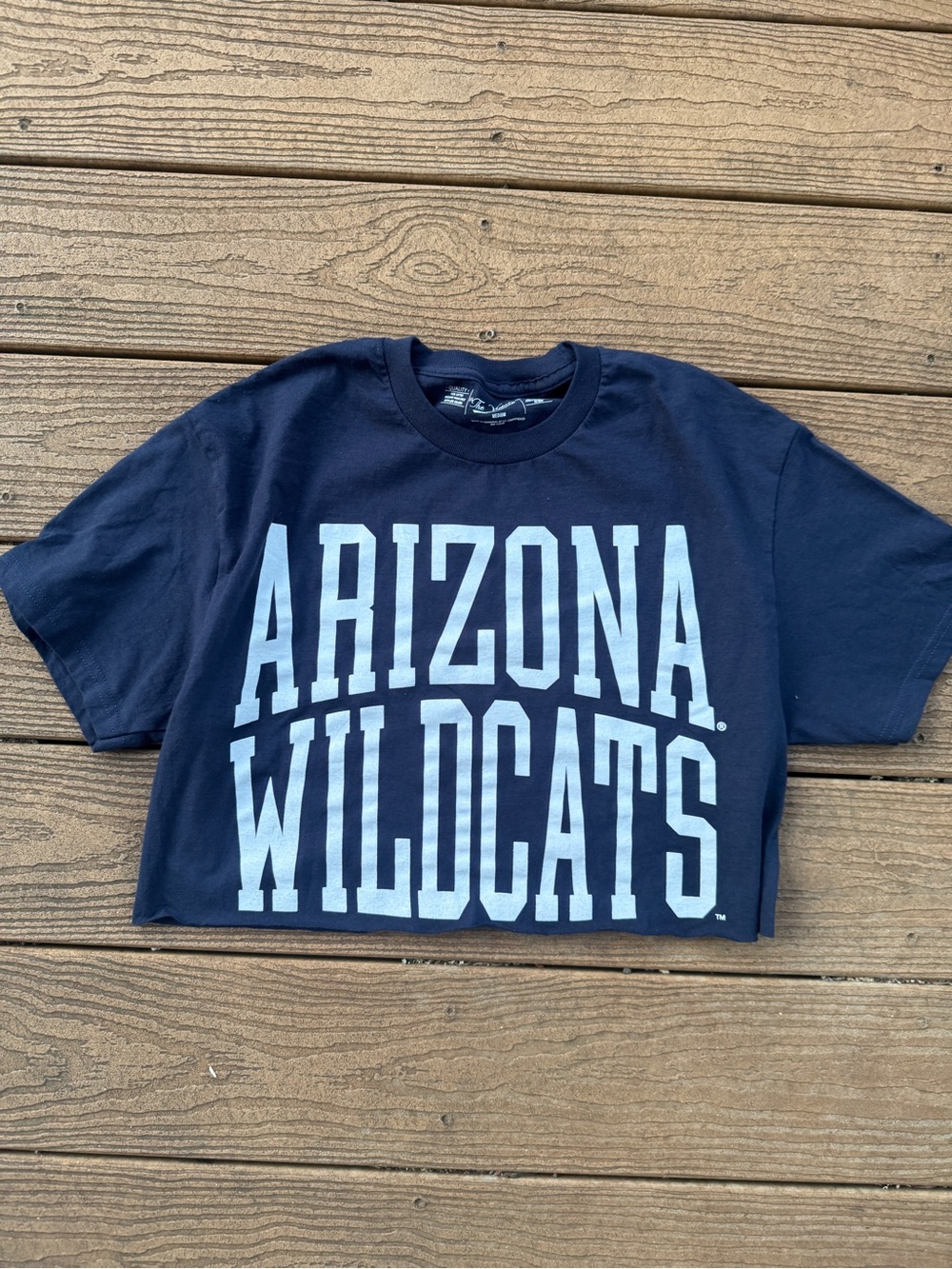 Arizona Wildcats Navy Crop Tee